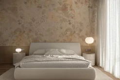 Fototapeta: Delikatne dzikie kwiaty w beżach