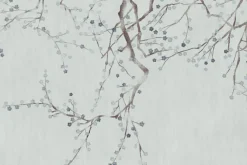 Fototapeta: Delikatne gałązki z kwiatami wiśni