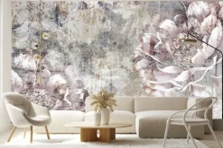 Fototapeta: Delikatne kwiaty różowej piwonii