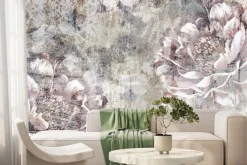 Fototapeta: Delikatne kwiaty różowej piwonii
