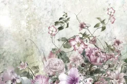 Fototapeta: Delikatne kwiaty w stylu akwareli