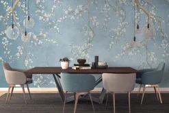 Fototapeta: Delikatne kwitnące kwiaty wiśni