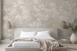 Fototapeta: Delikatne liście na cienkich gałązkach