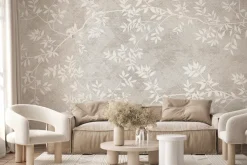 Fototapeta: Delikatne liście na cienkich gałązkach