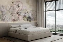 Fototapeta: Delikatne różowe kwiaty piwonii