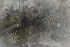 Fototapeta: Delikatne tropikalne rośliny na betonie