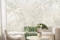 Fototapeta: Delikatny krajobraz tropikalnych palm