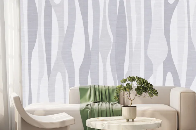 Fototapeta: Delikatny szary falisty wzór