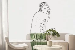 Fototapeta: Delikatny szkic kobiety