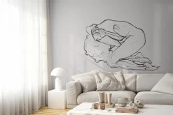 Fototapeta: Delikatny szkic ludzkiego ciała