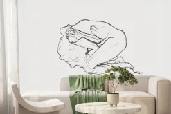 Fototapeta: Delikatny szkic ludzkiego ciała