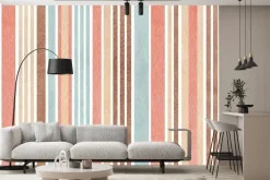 Fototapeta: Deseń w paski w stylu akwareli