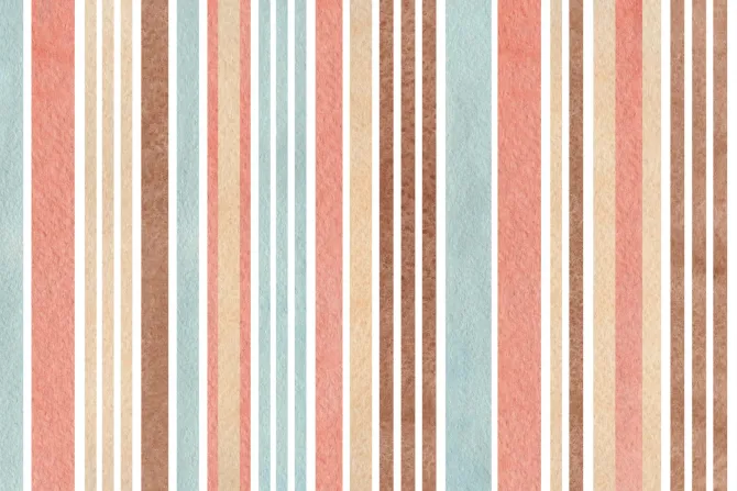 Fototapeta: Deseń w paski w stylu akwareli