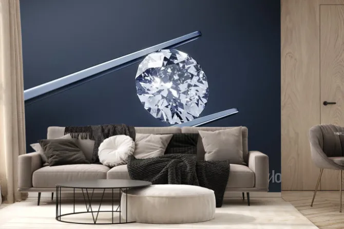 Fototapeta: Diament z pincetą