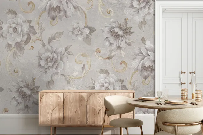 Fototapeta: Digital colorful wall tile design for washroom and kitchen