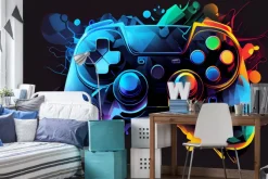 Fototapeta: Dla młodzieży abstrakcyjny pad kolorowy kontroler do gier