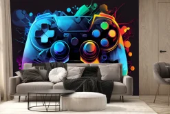 Fototapeta: Dla młodzieży abstrakcyjny pad kolorowy kontroler do gier