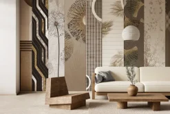 Fototapeta: Dmuchawce i liście na teksturach