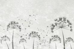 Fototapeta: Dmuchawce na szarym betonie