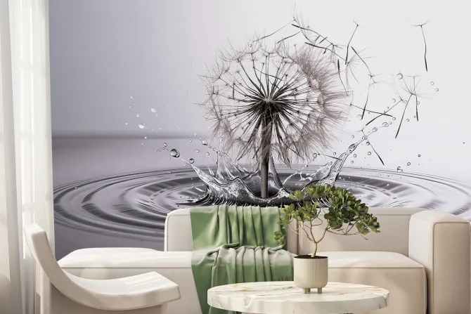 Fototapeta: Dmuchawiec wśród wody