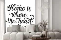 Fototapeta: "dom jest tam gdzie jest serce" plakat