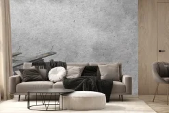 Fototapeta: Drewniany samolot zabawka na szarym tle