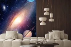 Fototapeta: Droga mleczna z planetami