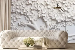 Fototapeta: Drzewo wiśni z kwiatami w 3d