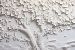 Fototapeta: Drzewo wiśni z kwiatami w 3d