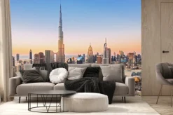 Fototapeta: Dubai downtown, amazing city center skyline with luxury skyscrapers,