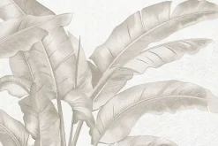 Fototapeta: Duże tropikalne liście w beżu