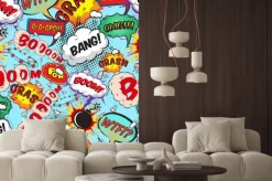 Fototapeta: Dymki komiksowe z napisamim w stylu pop-art