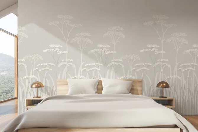 Fototapeta: Dzika łąką z polnymi kwiatami