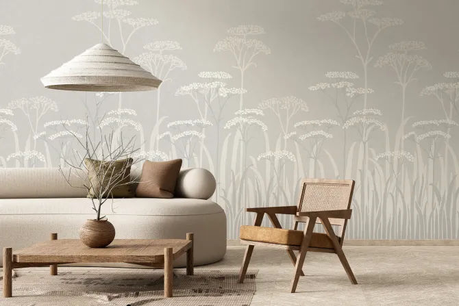 Fototapeta: Dzika łąką z polnymi kwiatami