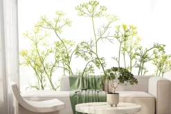 Fototapeta: Dzika łąką z zielonymi roślinami