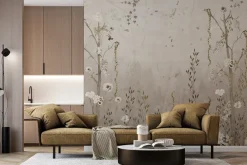 Fototapeta: Dzika roślinność z kwitnącymi kwiatami