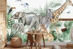 Fototapeta: Dzikie zwierzęta w tropikalnej roślinności
