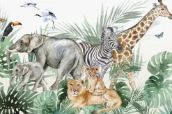 Fototapeta: Dzikie zwierzęta w tropikalnej roślinności