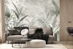Fototapeta: Egzotyczne drzewa i liście zielonych roślin