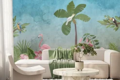 Fototapeta: Egzotyczne ptaki tropikalny krajobraz