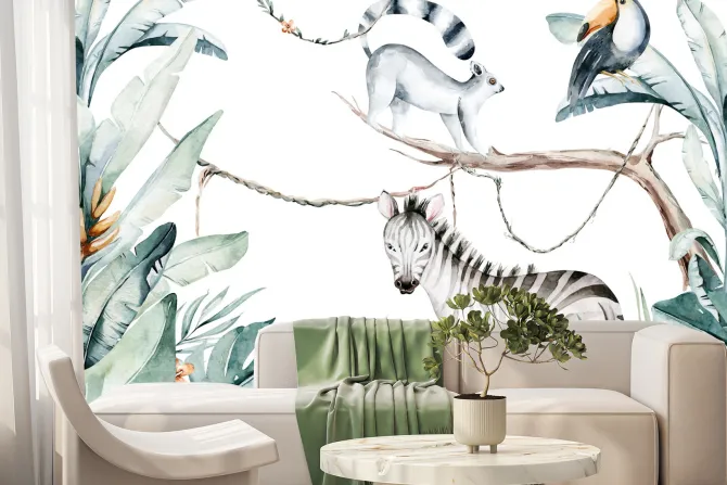 Fototapeta: Egzotyczne zwierzęta i rośliny dżungli