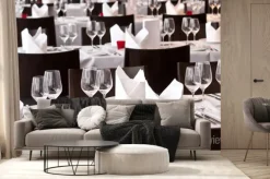 Fototapeta: Eingedeckte tafel