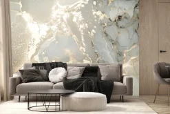 Fototapeta: Elegancka tekstura marmurkowa z elementami złota