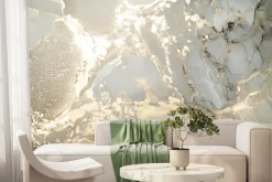 Fototapeta: Elegancka tekstura marmurkowa z elementami złota