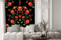 Fototapeta: Etniczny ornament kwiatowy w stylu słowiańskim