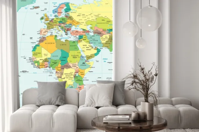 Fototapeta: Europa afryka podziały polityczne