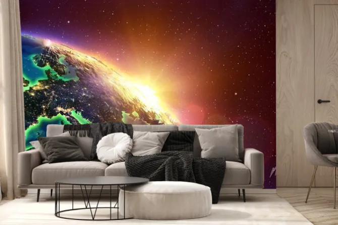 Fototapeta: Europa widziana z kosmosu