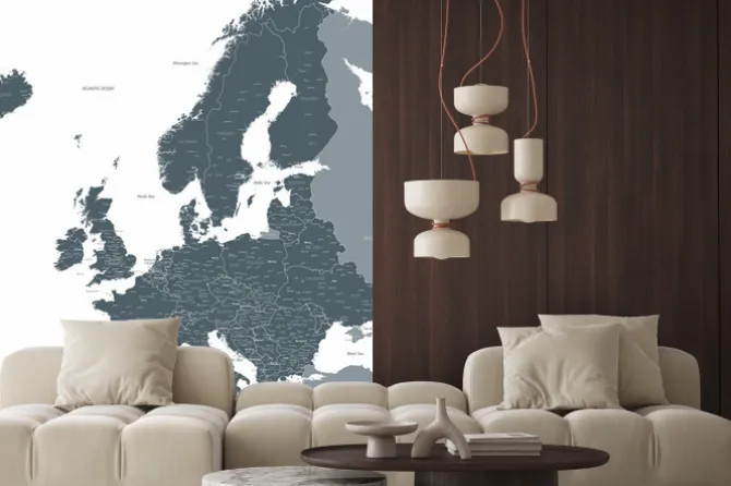 Fototapeta: Europe map wektorowych