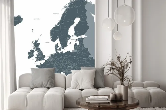 Fototapeta: Europe map wektorowych