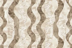 Fototapeta: Falista mozaika na jasnym tle